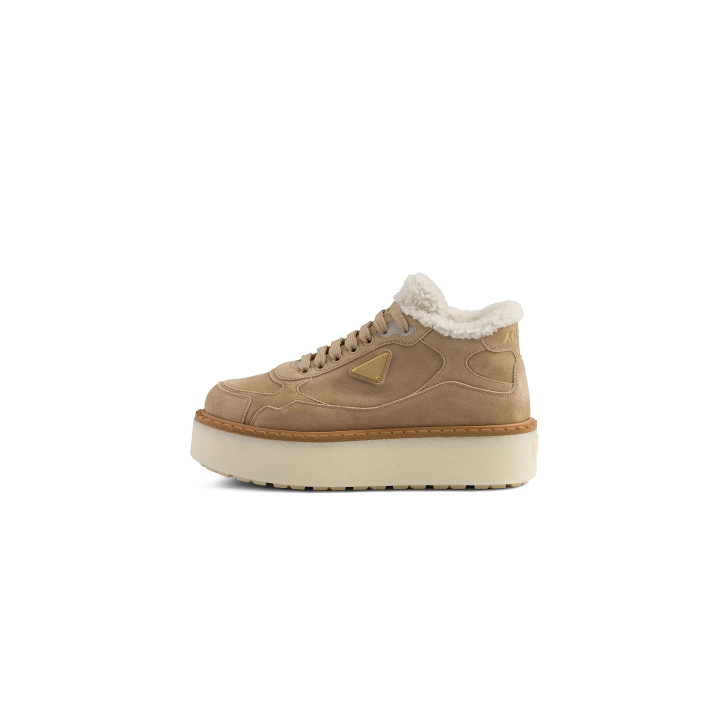 Pra*a suede mid-top sneakers
